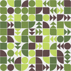 Abstract Geometric Pattern generative computational art illustration