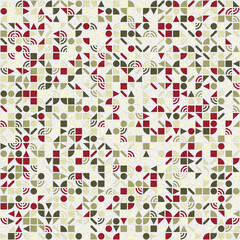 Abstract Geometric Pattern generative computational art illustration