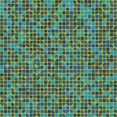 Abstract Geometric Pattern generative computational art illustration