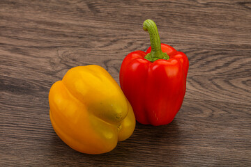 Ripe sweet Bulgarian bell pepper