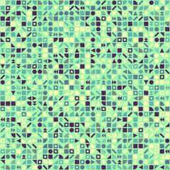 Abstract Geometric Pattern generative computational art illustration