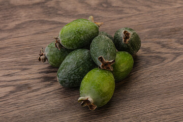 Tropical green sweet fruit Feijoa