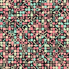Abstract Geometric Pattern generative computational art illustration
