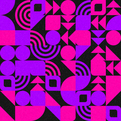 Fototapeta premium Abstract Geometric Pattern generative computational art illustration