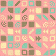 Abstract Geometric Pattern generative computational art illustration