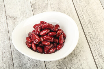 Canned red Kidney in the bowl