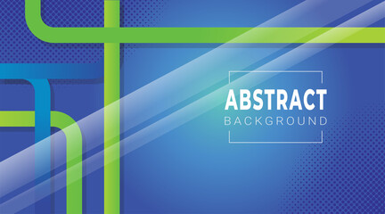 Blue Gradient modern abstract background premium vector with Green and Blue Curve