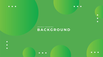 Abstract Geometric Background with Green Colorful Gradient