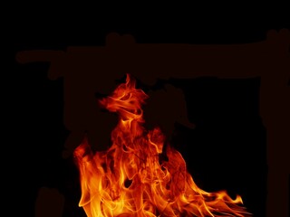 Abstract black flame flame texture, perfect for banners or advertisements.