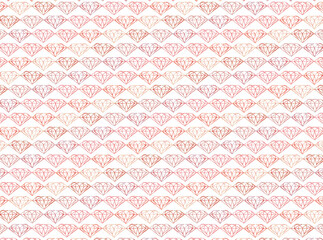 シックな赤いダイヤモンドを並べた背景