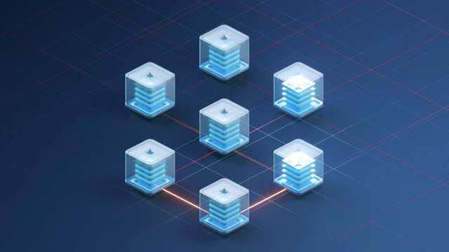 NFT nonfungible tokens concept with dark background, 3d rendering.