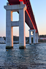 Fototapeta premium 城ヶ島大橋 夕日 三浦市城ヶ島の風景