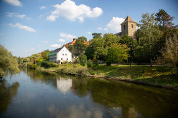 Obraz premium Schloss Hohenerxleben, Salzlandkreis, Sachsen-Anhalt, an der Bode