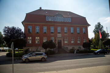Fototapeta premium Rathaus Staßfurt, Sachsen-Annhalt