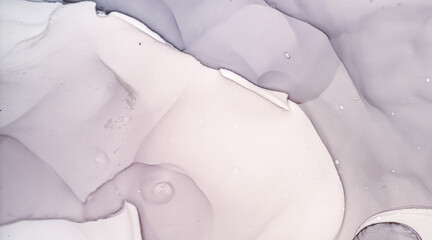 Alcoholic Ink. Oil Liquid Ancient Print. Silk