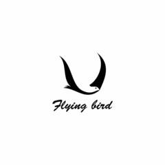 flying bird logo vector