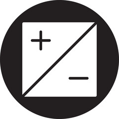 Obraz premium exposure glyph icon