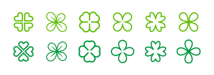 Klee Vektor Logos gr&uuml;n