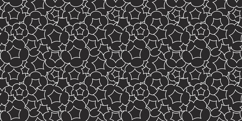 Popping shape background. Seamless pattern.Vector. 弾けるかたちのパターン
