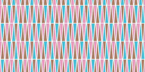 Triangle shapes background. Seamless pattern.Vector. 三角パターン