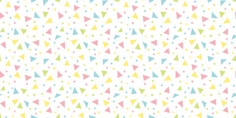 Fototapeta na wymiar Triangle shapes background. Seamless pattern.Vector. 三角パターン