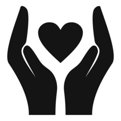 Trust investor icon simple vector. Love friend