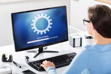 Businesswoman Working At Workplace