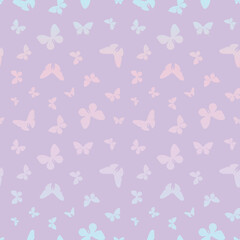 Vector butterfly seamless repeat pattern wallpaper, background with butterflies