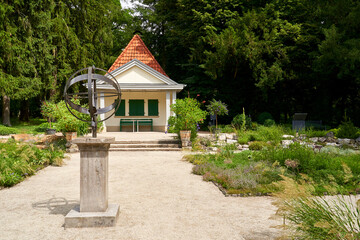 Der Botanische Garten im Hainpark in der UNESCO-Weltkulturerbestadt Bamberg, Oberfranken, Franken,...