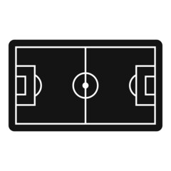 Football field icon simple vector. Soccer pitch