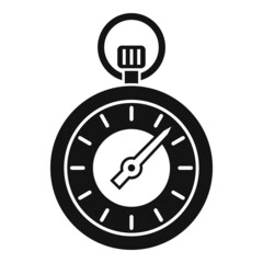Sport stopwatch icon simple vector. Stop watch