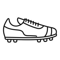 Referee boot icon outline vector. Soccer coach