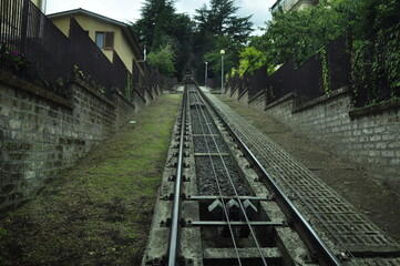 Obraz premium railway in orvieto to Italy