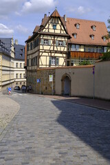 Historische Altstadt in der UNESCO-Weltkulturerbestadt Bamberg, Oberfranken, Franken, Bayern, Deutschland