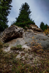 rocks in the mountains