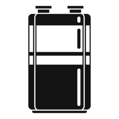 Battery charge icon simple vector. Energy full