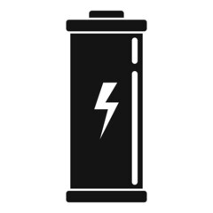 Lithium battery icon simple vector. Full energy