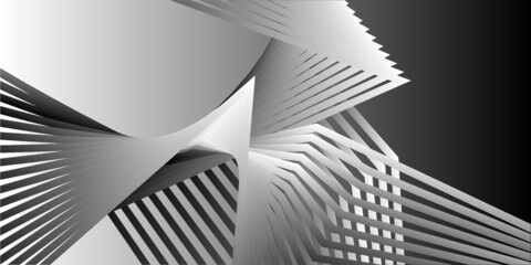 black and white background with lines