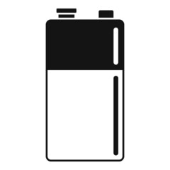 Cylinder battery icon simple vector. Full energy
