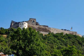 Fototapeta na wymiar The Deva Castle in Romania