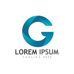 Obraz premium G Letter vector illustration icon