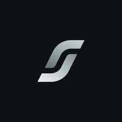 letter s and letter r or letter r and letter j brand identity logo for company