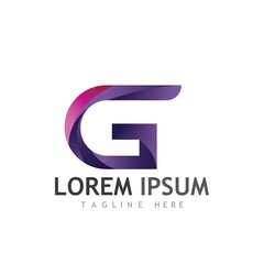 Obraz premium G Letter vector illustration icon
