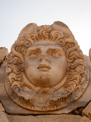 Medusa head in Leptis Magna