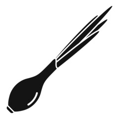 Chive onion icon simple vector. Garlic chinese