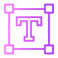 Text Box gradient icon