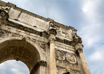 Arch of Constantine (Arco de Constantino), Rome, Italy