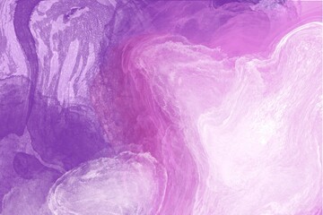 abstract pink and purple  liquid paint watercolor background with space