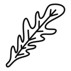 Arugula spinach icon outline vector. Rucola salad