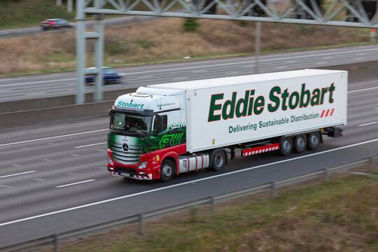 British road transport - Eddie Stobart lorry on the road